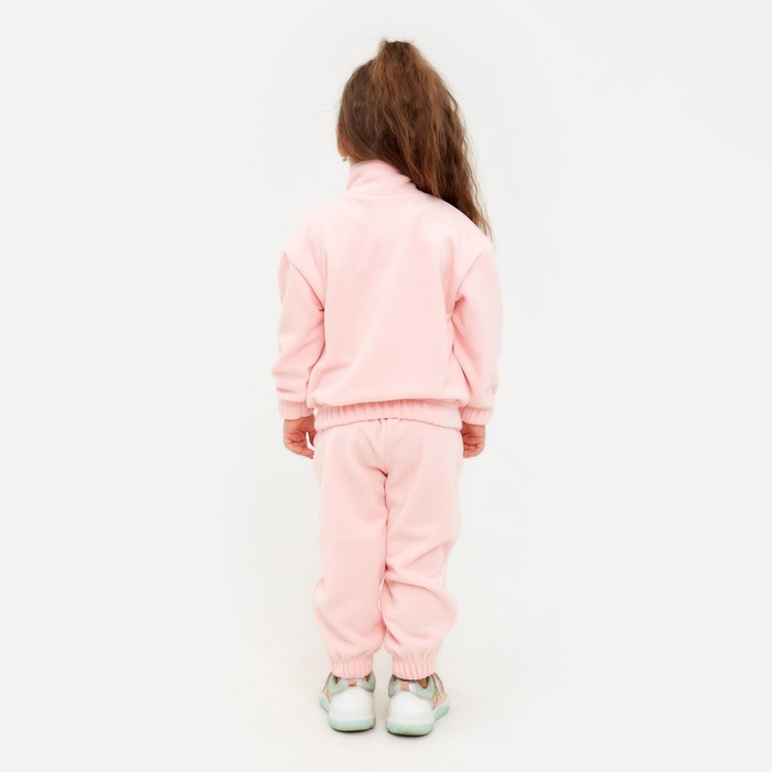 Костюм детский (толстовка, брюки) MINAKU цвет персиковый, рост 98