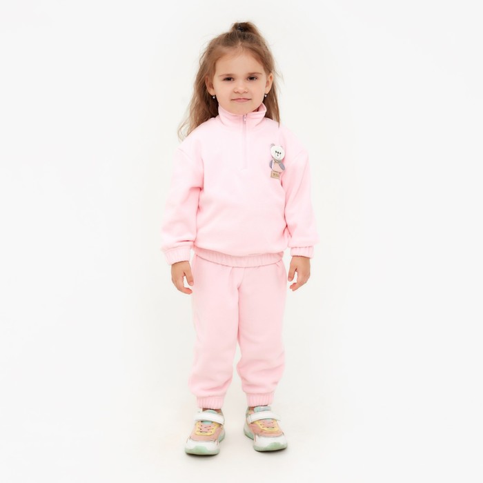 Костюм детский (толстовка, брюки) MINAKU цвет розовый, рост 98