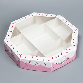 Коробка кондитерская, упаковка, «Sweet box», 29 х 29 х 5 см