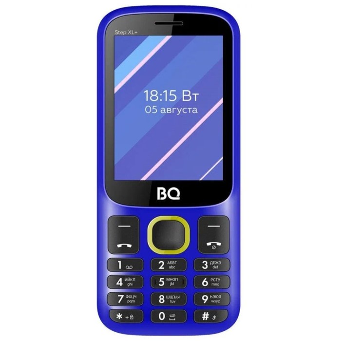 

Сотовый телефон BQ 2820 Step XL+, 2.8", 2 sim, 32Мб, microSD, 1000 мАч, желто-синий