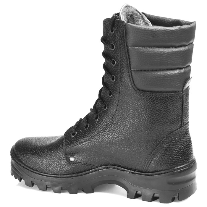 Ботинки кожаные с высоким берцем зимние DOG 5092 РЕЙД (нат. мех) (40)