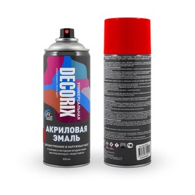 

Эмаль-аэрозоль ярко-красный 520 мл DECORIX (NO.67)