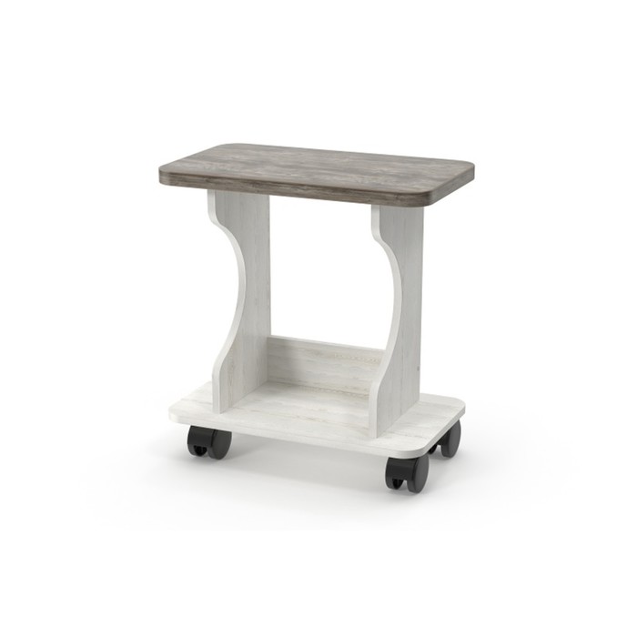 

Столик на колёсах USER-mini, 495 × 290 × 550 мм, цвет сосна белая / сосна пандероса