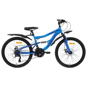 Велосипед 24" Progress Vertex FS MD RUS, цвет синий, размер 14"