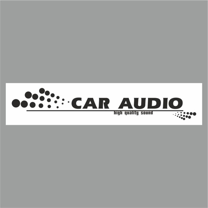 полоса на лобовое стекло car audio серебро 1220 х 270 мм Полоса на лобовое стекло CAR AUDIO, белая, 1220 х 270 мм