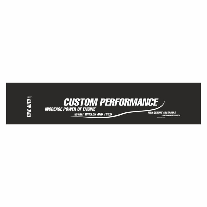 

Полоса на лобовое стекло "CUSTOM PERFO", черная, 1220 х 270 мм