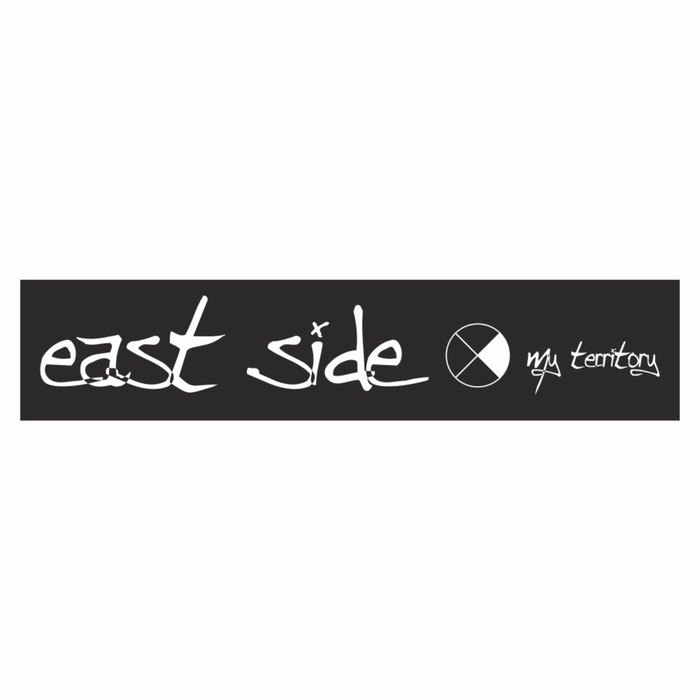 

Полоса на лобовое стекло "East Side", черная, 1220 х 270 мм