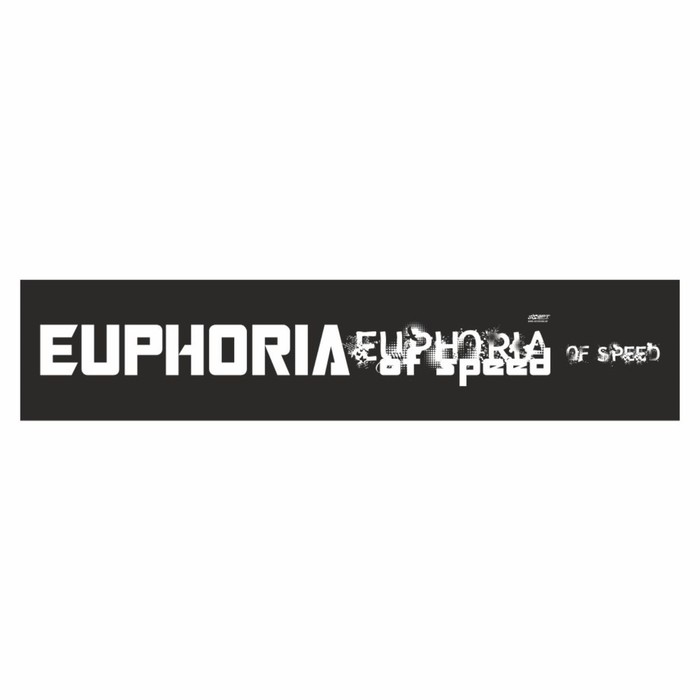 Полоса на лобовое стекло EUPHORIA, черная, 1220 х 270 мм полоса на лобовое стекло powerful черная 1220 х 270 мм