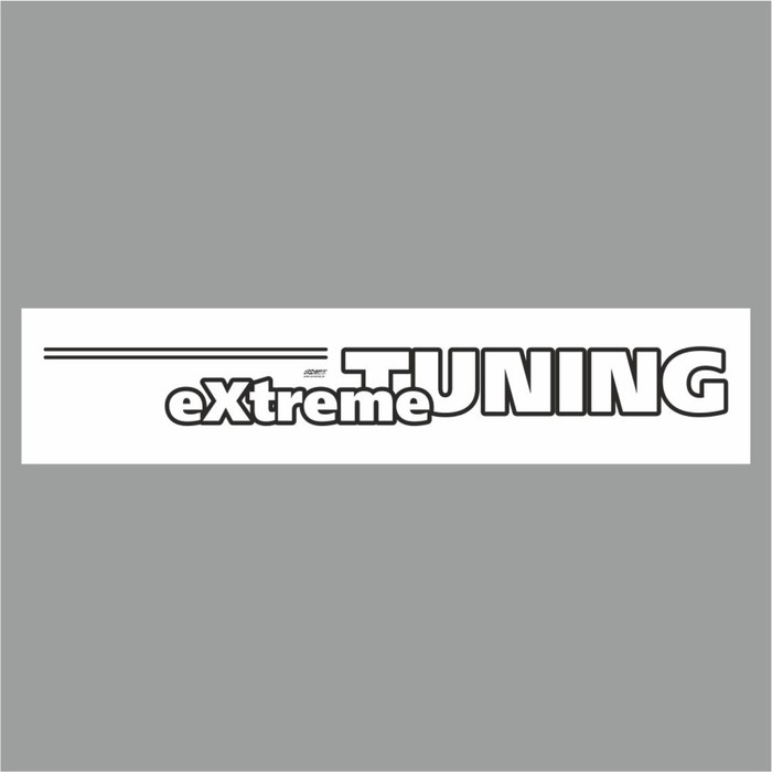 

Полоса на лобовое стекло "Extreme TUNING", белая, 1220 х 270 мм