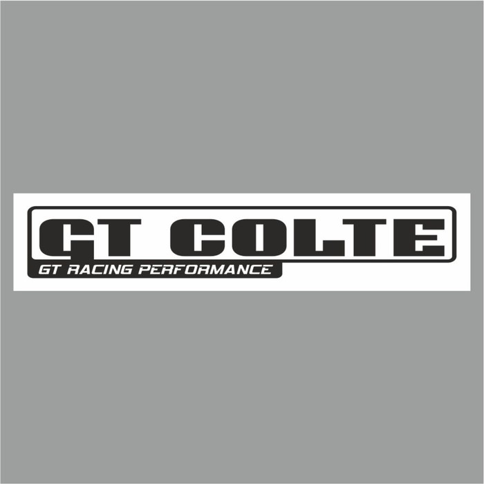 Полоса на лобовое стекло GT COLTE, белая, 1220 х 270 мм