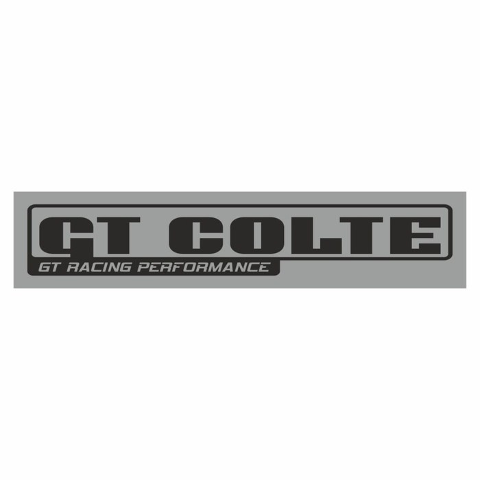 Полоса на лобовое стекло GT COLTE, серебро, 1220 х 270 мм