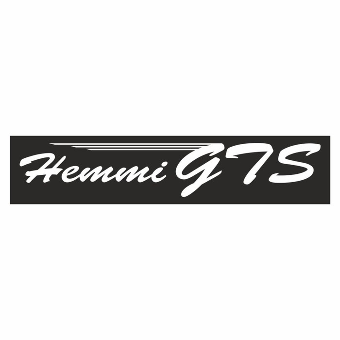 Полоса на лобовое стекло Hemmi GTS, черная, 1220 х 270 мм