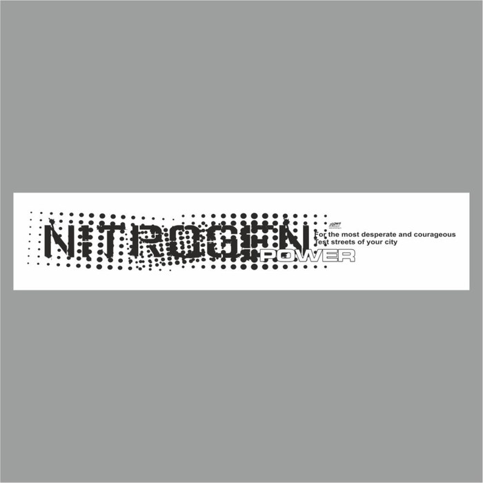 Полоса на лобовое стекло NITROGEN POWER, белая, 1220 х 270 мм полоса на лобовое стекло nitrogen power серебро 1220 х 270 мм