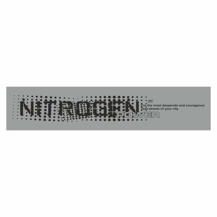 Полоса на лобовое стекло NITROGEN POWER, серебро, 1220 х 270 мм