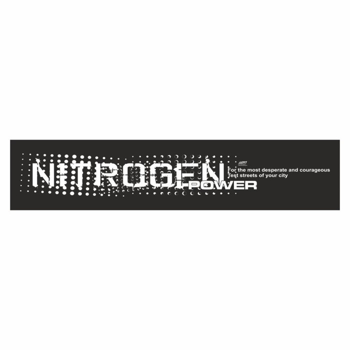 

Полоса на лобовое стекло "NITROGEN POWER", черная, 1220 х 270 мм