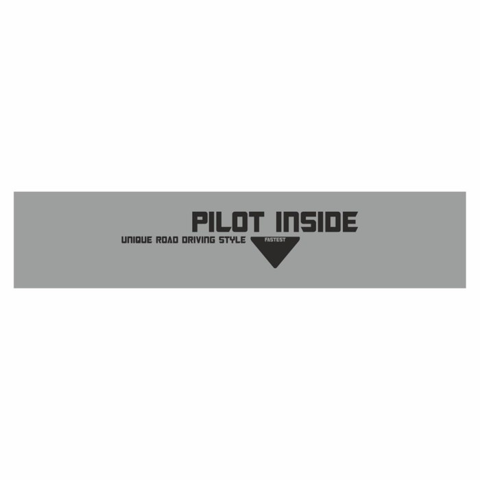 Полоса на лобовое стекло PILOT INSIDE, серебро, 1220 х 270 мм