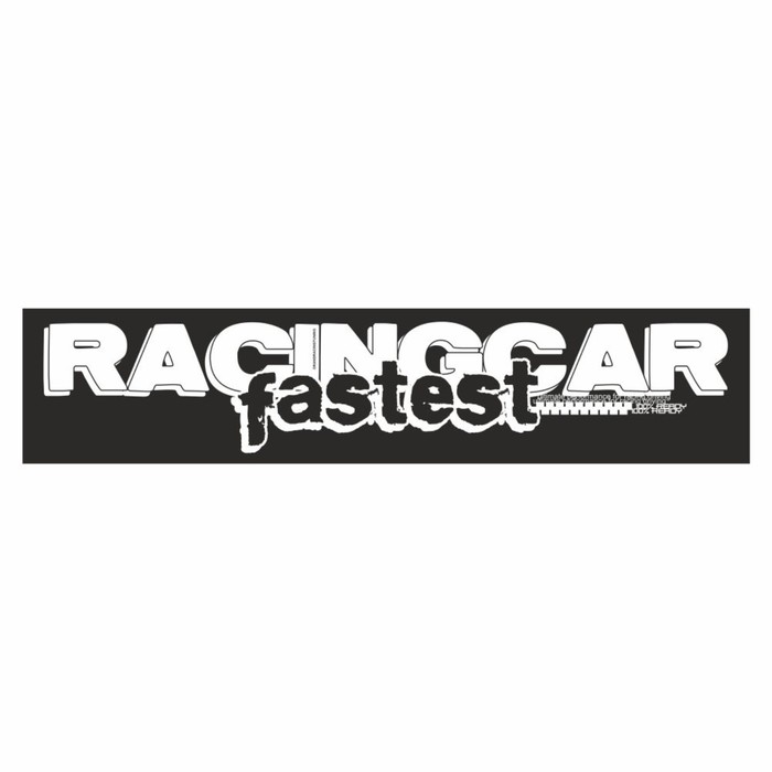 Полоса на лобовое стекло RACINGCAR fastest, черная, 1220 х 270 мм полоса на лобовое стекло racingcar fastest белая 1220 х 270 мм