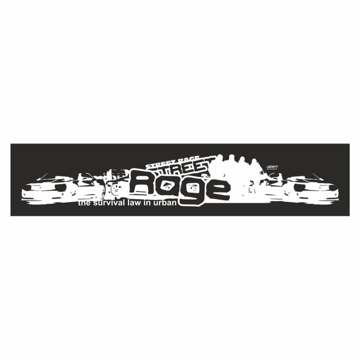 

Полоса на лобовое стекло "Rage", черная, 1220 х 270 мм