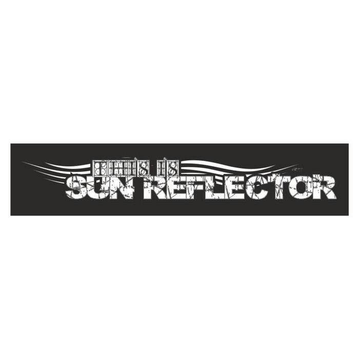 Полоса на лобовое стекло SUN REFLECTOR, черная, 1220 х 270 мм