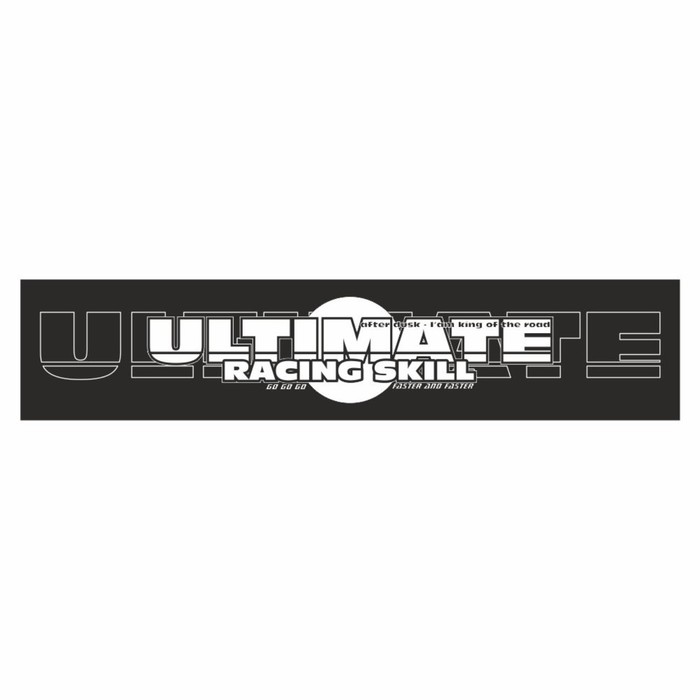 

Полоса на лобовое стекло "ULTIMATE", черная, 1220 х 270 мм