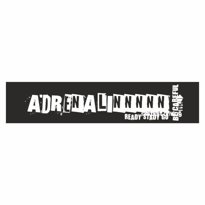 Полоса на лобовое стекло ADRENALIN, черная, 1300 х 170 мм полоса на лобовое стекло adrenalin белая 1600 х 170 мм