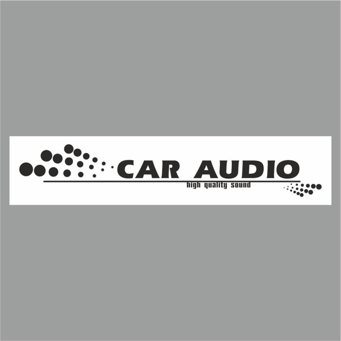 Полоса на лобовое стекло CAR AUDIO, белая, 1300 х 170 мм