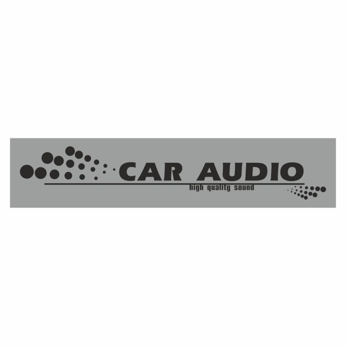 Полоса на лобовое стекло CAR AUDIO, серебро, 1300 х 170 мм