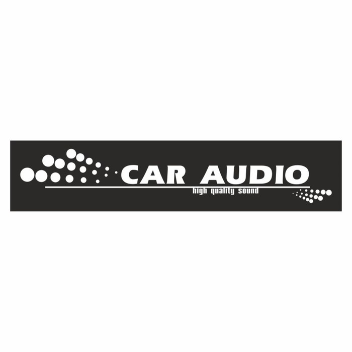 Полоса на лобовое стекло CAR AUDIO, черная, 1300 х 170 мм полоса на лобовое стекло exclusive car russia черная 1300 х 170 мм