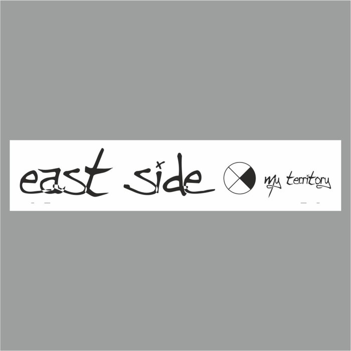 

Полоса на лобовое стекло "East Side", белая, 1300 х 170 мм