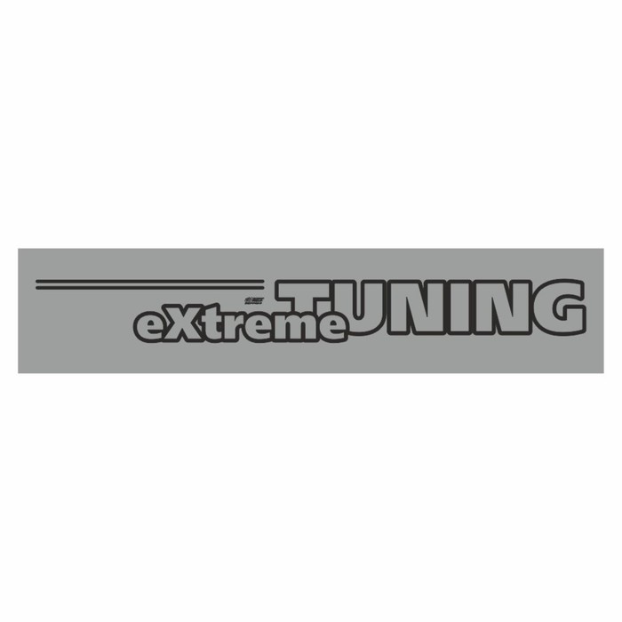 

Полоса на лобовое стекло "Extreme TUNING", серебро, 1300 х 170 мм