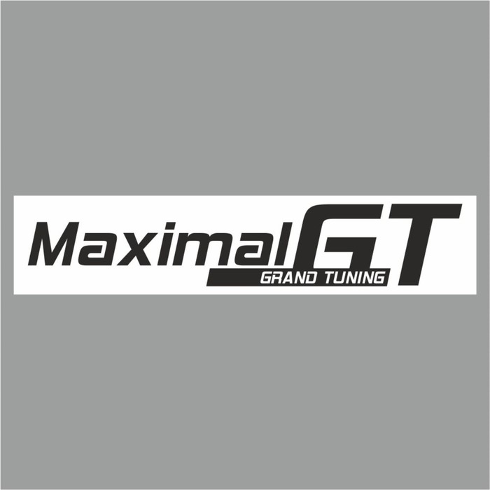 Полоса на лобовое стекло MAXIMAL GT, белая, 1300 х 170 мм