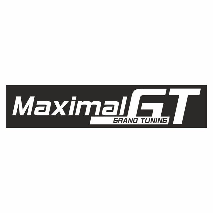 

Полоса на лобовое стекло "MAXIMAL GT", черная, 1300 х 170 мм