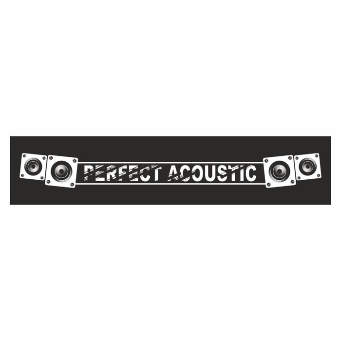 Полоса на лобовое стекло PERFECT ACOUSTIC, черная, 1300 х 170 мм полоса на лобовое стекло perfect acoustic белая 1600 х 170 мм