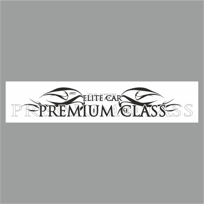 Полоса на лобовое стекло PREMIUM CLASS, белая, 1300 х 170 мм