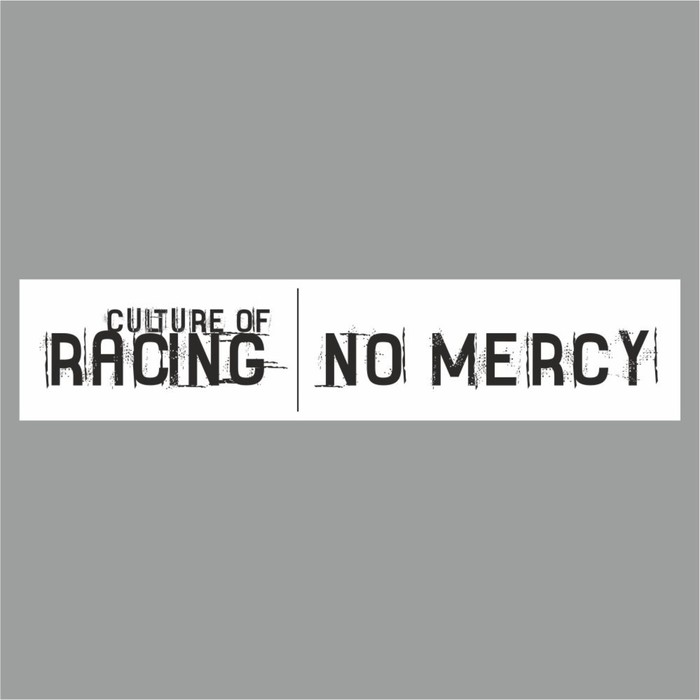 Полоса на лобовое стекло RACING NO MERCY, белая, 1300 х 170 мм полоса на лобовое стекло racing no mercy белая 1220 х 270 мм