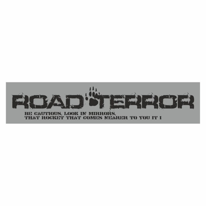 Полоса на лобовое стекло ROAD TERROR, серебро, 1300 х 170 мм полоса на лобовое стекло road terror белая 1600 х 170 мм