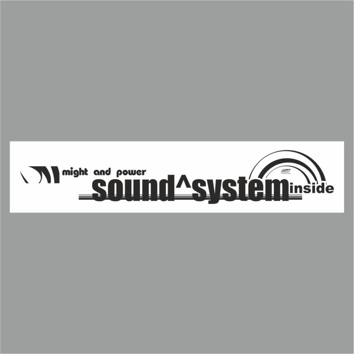 Полоса на лобовое стекло SOUND SYSTEM, белая, 1300 х 170 мм полоса на лобовое стекло sound system черная 1600 х 170 мм