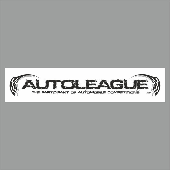 

Полоса на лобовое стекло "AUTOLEAGUE", белая, 1600 х 170 мм