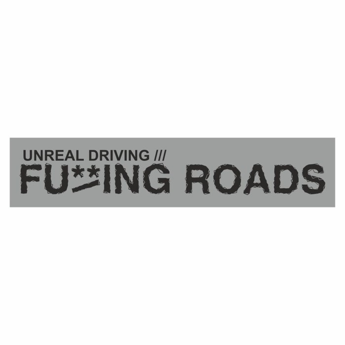 

Полоса на лобовое стекло "FA/ING ROADS", серебро, 1600 х 170 мм