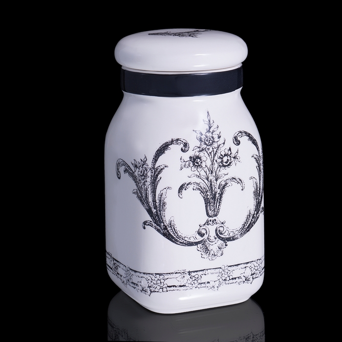 Банка с крышкой &quot;Старая Англия&quot;(шебби-шик)