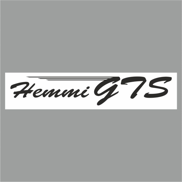 Полоса на лобовое стекло Hemmi GTS, белая, 1600 х 170 мм