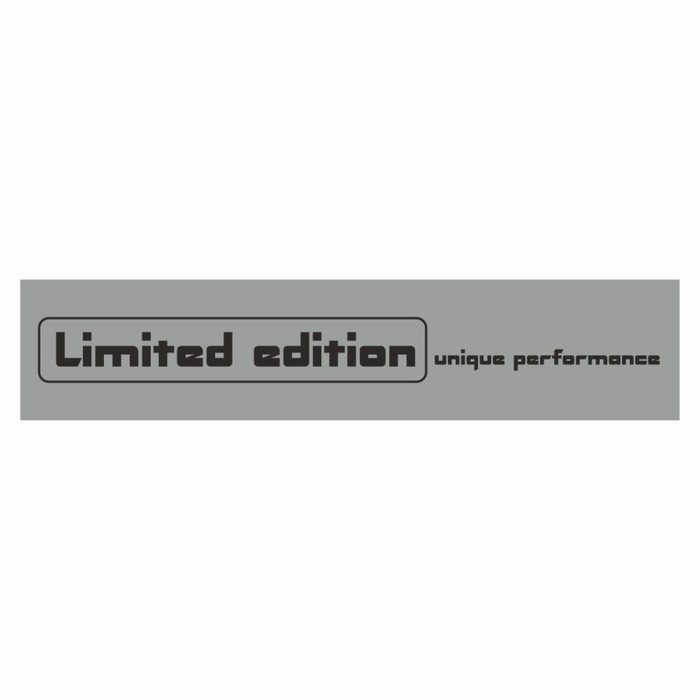 

Полоса на лобовое стекло "Limited edition", серебро, 1600 х 170 мм