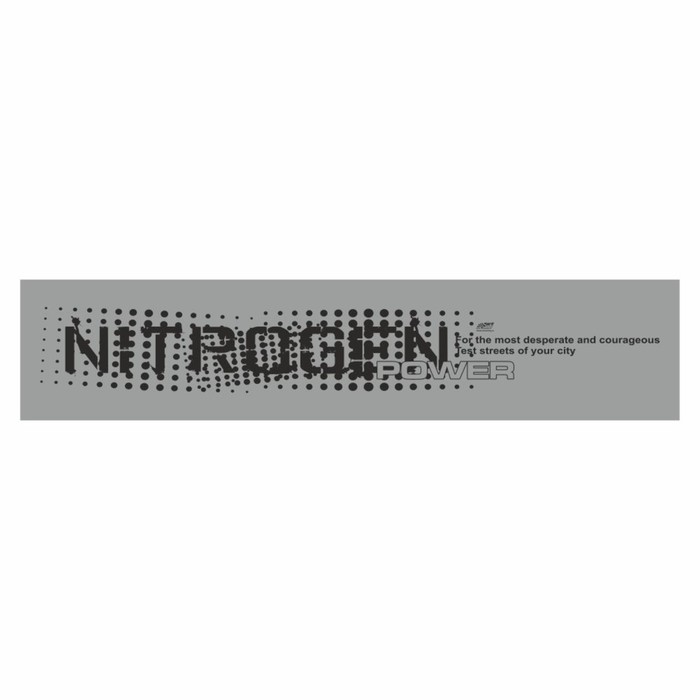Полоса на лобовое стекло NITROGEN POWER, серебро, 1600 х 170 мм полоса на лобовое стекло nitrogen power серебро 1220 х 270 мм