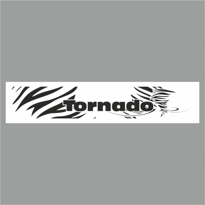 Полоса на лобовое стекло TORNADO, белая, 1600 х 170 мм полоса на лобовое стекло tornado черная 1600 х 170 мм
