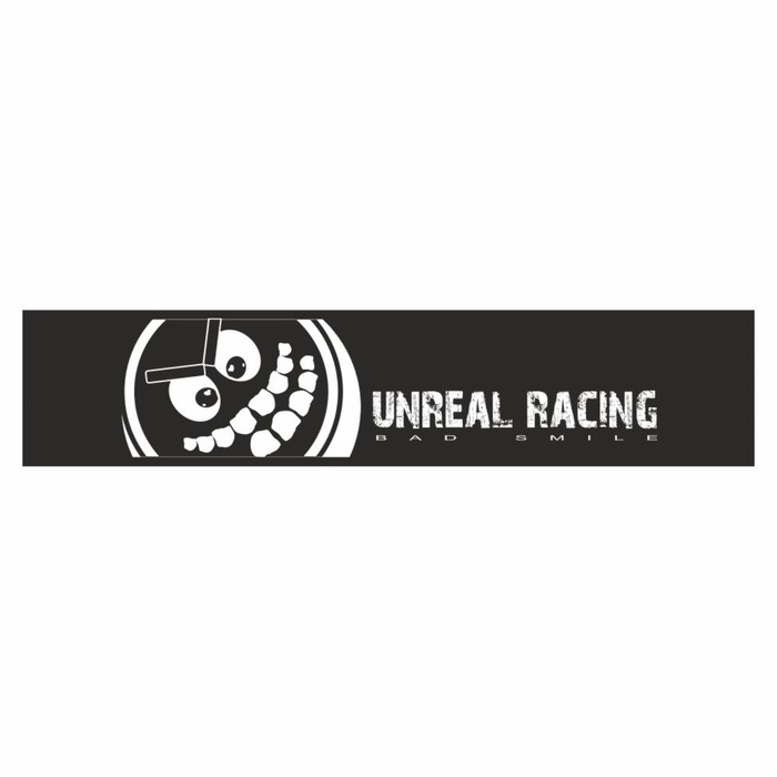 

Полоса на лобовое стекло "Unreal Racing", черная, 1600 х 170 мм