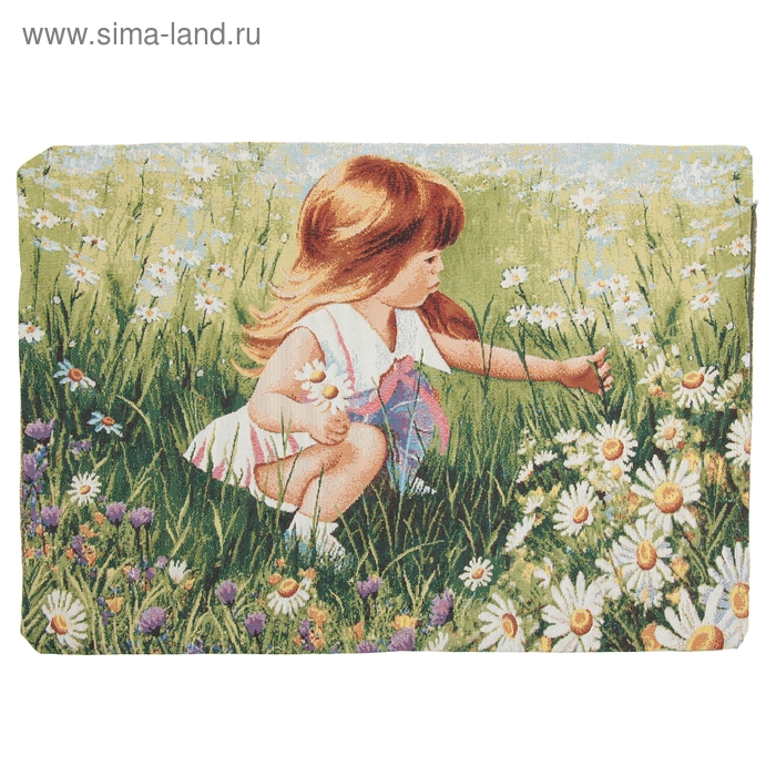 Девочка с ромашками картина