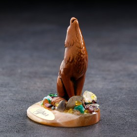 

Сувенир "Волк", селенит, минералы, 6х5х8 см