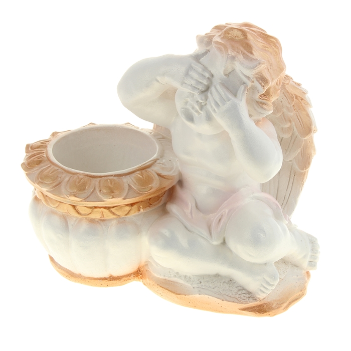 Фигурное кашпо "Ангел играющий в прятки" микс