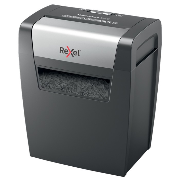 

Шредер Rexel Momentum X406, фрагменты 4х30мм, 6 листов, скобы