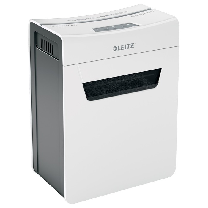 

Шредер Leitz IQ Protect Premium 4M, фрагменты 2х15мм, 4 листа, скрепки, скобы